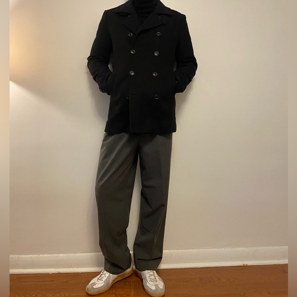 Black pea coat size s - Picture 1 of 6